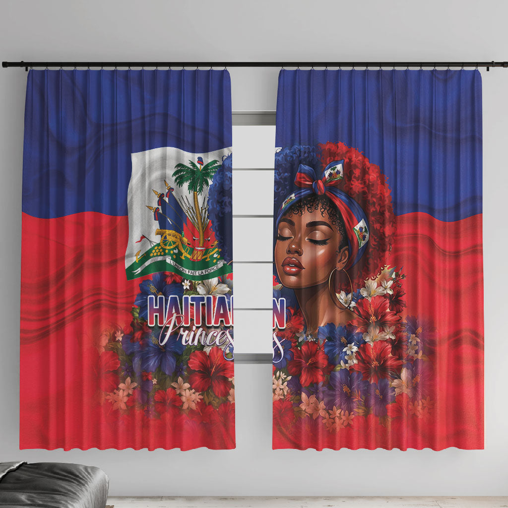 Haitian Princess Window Curtain Cultural Pride Floral Art