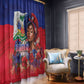 Haitian Princess Window Curtain Cultural Pride Floral Art