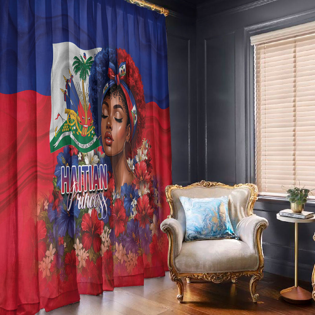Haitian Princess Window Curtain Cultural Pride Floral Art