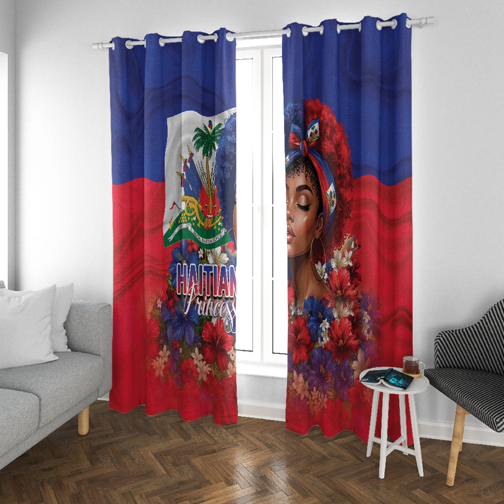Haitian Princess Window Curtain Cultural Pride Floral Art