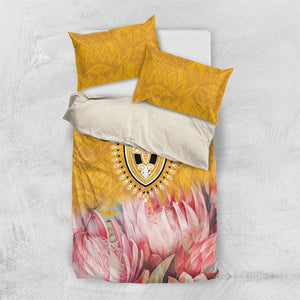 Africa Dashiki Bedding Set King Protea Floral Motif Patterns