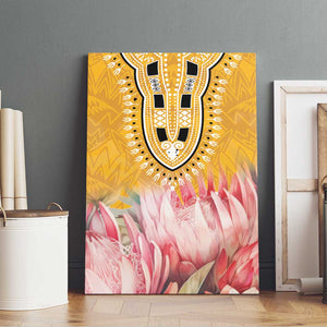 Africa Dashiki Canvas Wall Art King Protea Floral Motif Patterns