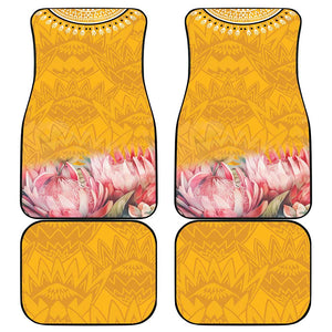 Africa Dashiki Car Mats King Protea Floral Motif Patterns