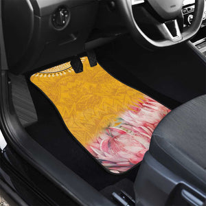 Africa Dashiki Car Mats King Protea Floral Motif Patterns