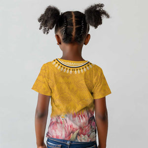 Africa Dashiki Kid T shirt King Protea Floral Motif Patterns