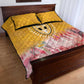 Africa Dashiki Quilt Bed Set King Protea Floral Motif Patterns