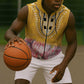 Africa Dashiki Sleeveless Zip Hoodie King Protea Floral Motif Patterns - African Pride