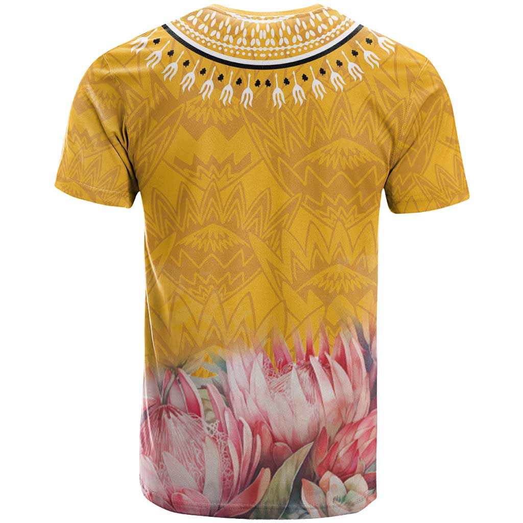 Africa Dashiki T shirt King Protea Floral Motif Patterns