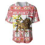 Personalized Ethiopia Melikam Gena Baseball Jersey Merry Christmas Lion of Judah