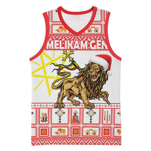 Personalized Ethiopia Melikam Gena Basketball Jersey Merry Christmas Lion of Judah LT18