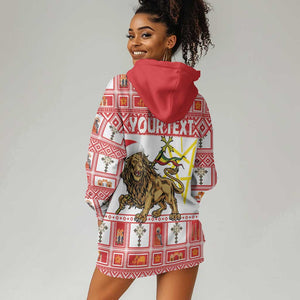 Personalized Ethiopia Melikam Gena Hoodie Dress Merry Christmas Lion of Judah