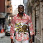 Personalized Ethiopia Melikam Gena Long Sleeve Button Shirt Merry Christmas Lion of Judah
