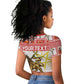 Personalized Ethiopia Melikam Gena Raglan Cropped T shirt Merry Christmas Lion of Judah
