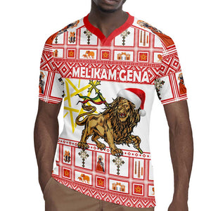 Personalized Ethiopia Melikam Gena Rugby Jersey Merry Christmas Lion of Judah