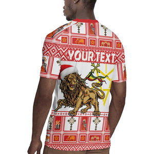 Personalized Ethiopia Melikam Gena Rugby Jersey Merry Christmas Lion of Judah