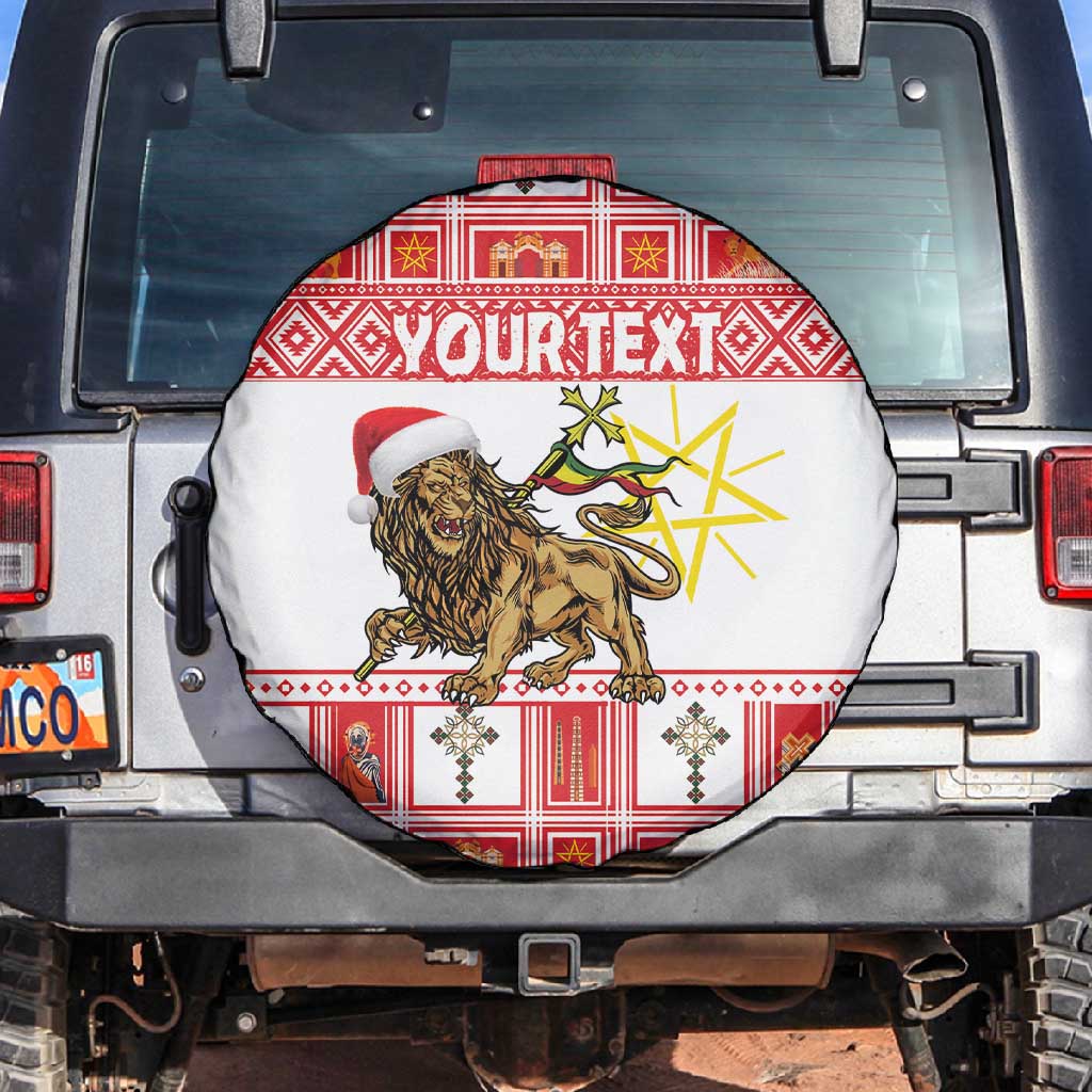 Personalized Ethiopia Melikam Gena Spare Tire Cover Merry Christmas Lion of Judah