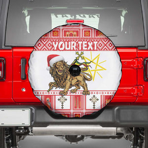 Personalized Ethiopia Melikam Gena Spare Tire Cover Merry Christmas Lion of Judah