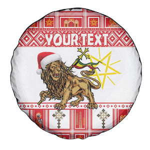 Personalized Ethiopia Melikam Gena Spare Tire Cover Merry Christmas Lion of Judah