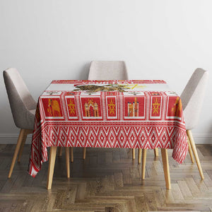 Personalized Ethiopia Melikam Gena Tablecloth Merry Christmas Lion of Judah