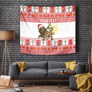 Personalized Ethiopia Melikam Gena Tapestry Merry Christmas Lion of Judah