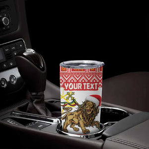 Personalized Ethiopia Melikam Gena Tumbler Cup Merry Christmas Lion of Judah