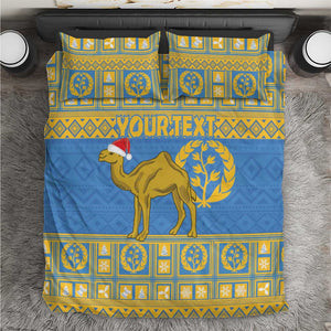 Personalized Eritrea Emblem Bedding Set Ruhus Beal Lidet - Kente Pattern