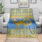 Personalized Eritrea Emblem Blanket Ruhus Beal Lidet - Kente Pattern