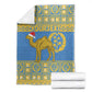 Personalized Eritrea Emblem Blanket Ruhus Beal Lidet - Kente Pattern