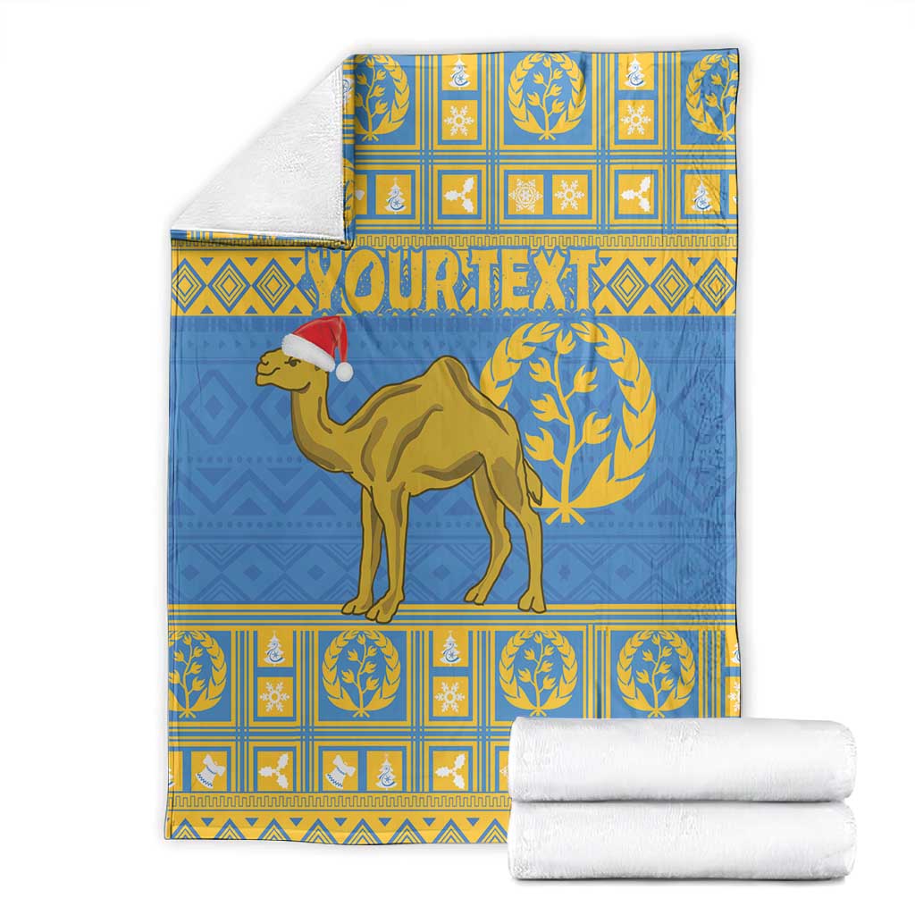 Personalized Eritrea Emblem Blanket Ruhus Beal Lidet - Kente Pattern