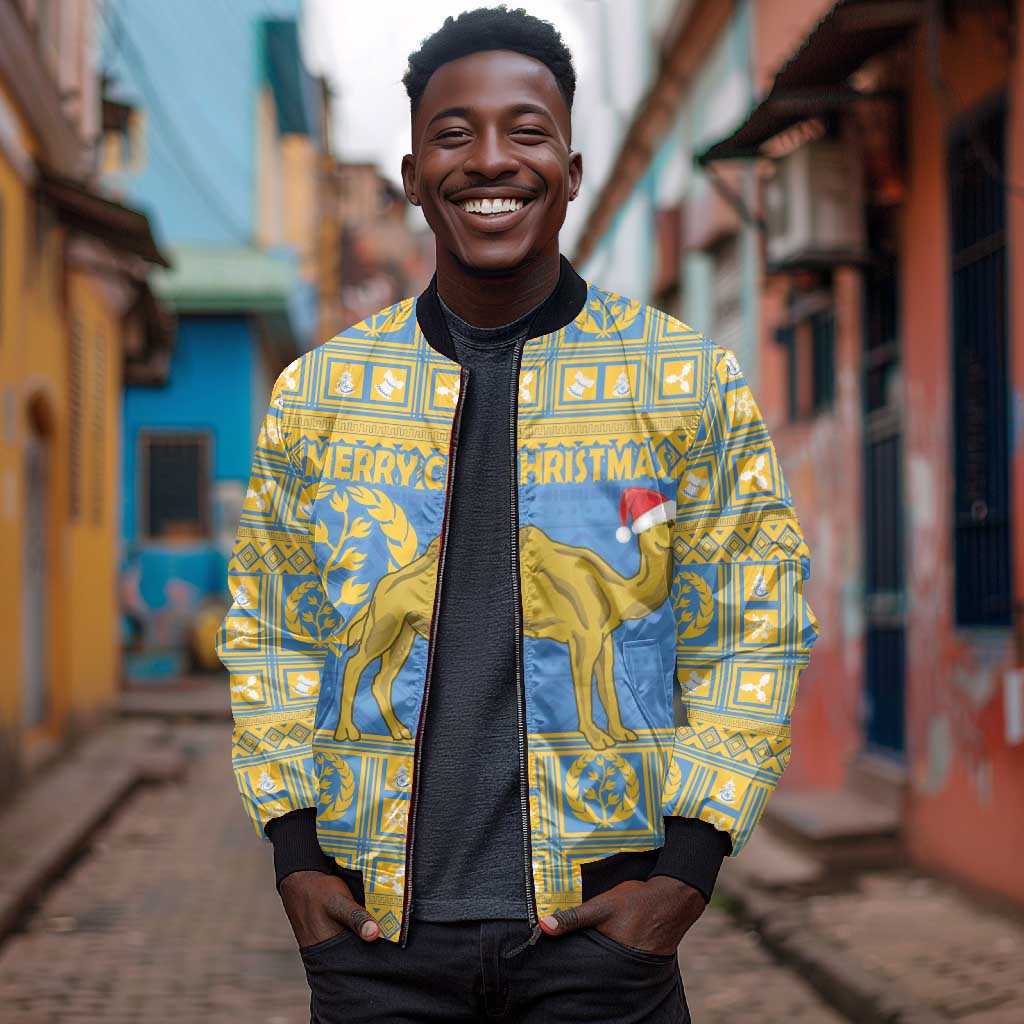 Personalized Eritrea Emblem Bomber Jacket Ruhus Beal Lidet - Kente Pattern