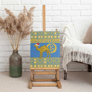 Personalized Eritrea Emblem Canvas Wall Art Ruhus Beal Lidet - Kente Pattern