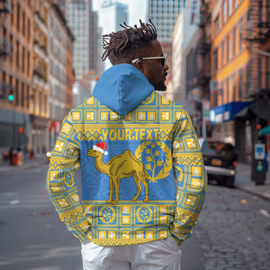 Personalized Eritrea Emblem Hoodie Ruhus Beal Lidet - Kente Pattern