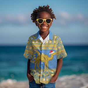 Personalized Eritrea Emblem Kid Hawaiian Shirt Ruhus Beal Lidet - Kente Pattern