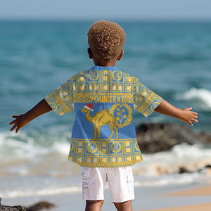 Personalized Eritrea Emblem Kid Hawaiian Shirt Ruhus Beal Lidet - Kente Pattern