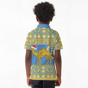 Personalized Eritrea Emblem Kid Polo Shirt Ruhus Beal Lidet - Kente Pattern