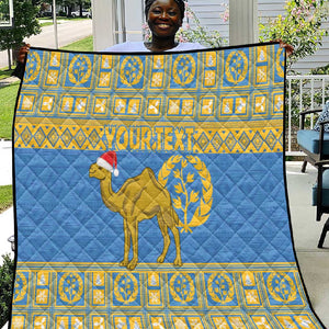 Personalized Eritrea Emblem Quilt Ruhus Beal Lidet - Kente Pattern