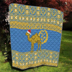 Personalized Eritrea Emblem Quilt Ruhus Beal Lidet - Kente Pattern