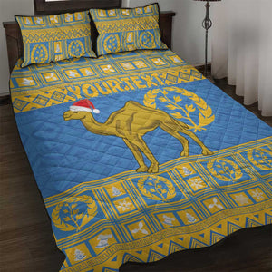 Personalized Eritrea Emblem Quilt Bed Set Ruhus Beal Lidet - Kente Pattern