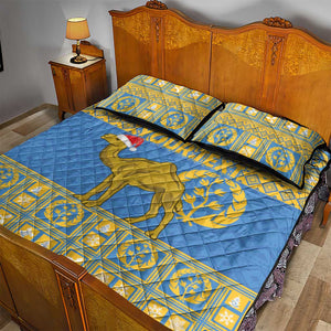 Personalized Eritrea Emblem Quilt Bed Set Ruhus Beal Lidet - Kente Pattern