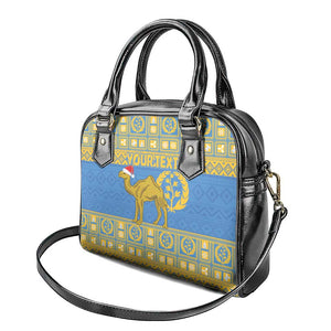 Personalized Eritrea Emblem Shoulder Handbag Ruhus Beal Lidet - Kente Pattern