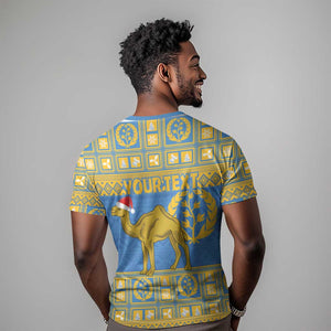 Personalized Eritrea Emblem T shirt Ruhus Beal Lidet - Kente Pattern