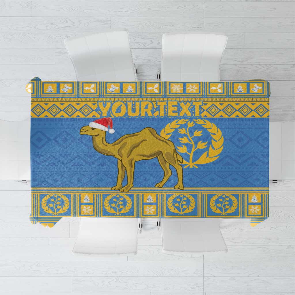 Personalized Eritrea Emblem Tablecloth Ruhus Beal Lidet - Kente Pattern