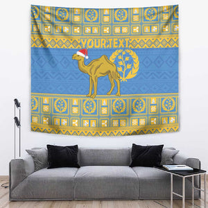 Personalized Eritrea Emblem Tapestry Ruhus Beal Lidet - Kente Pattern