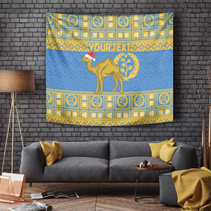 Personalized Eritrea Emblem Tapestry Ruhus Beal Lidet - Kente Pattern