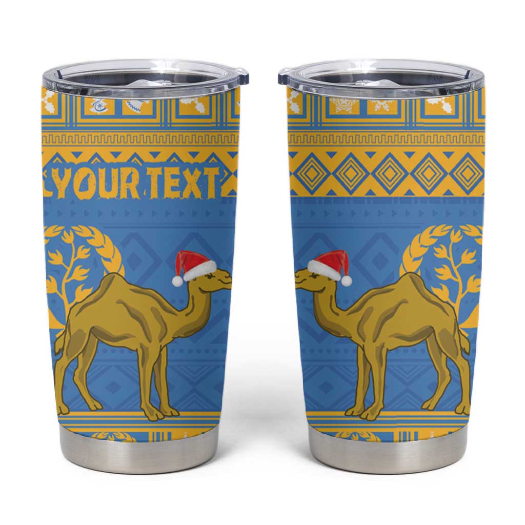 Personalized Eritrea Emblem Tumbler Cup Ruhus Beal Lidet - Kente Pattern