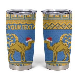 Personalized Eritrea Emblem Tumbler Cup Ruhus Beal Lidet - Kente Pattern