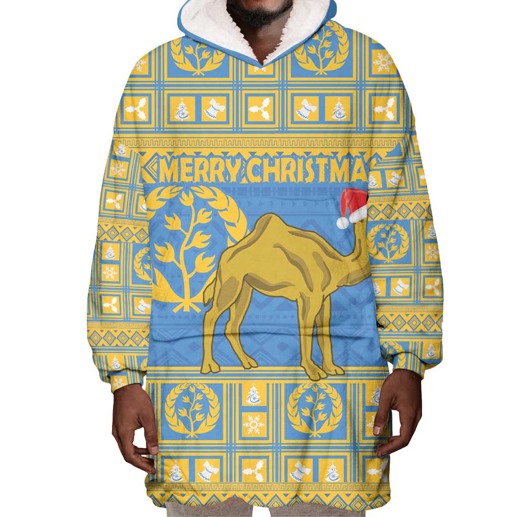 Personalized Eritrea Emblem Wearable Blanket Hoodie Ruhus Beal Lidet - Kente Pattern