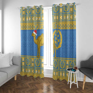 Personalized Eritrea Emblem Window Curtain Ruhus Beal Lidet - Kente Pattern