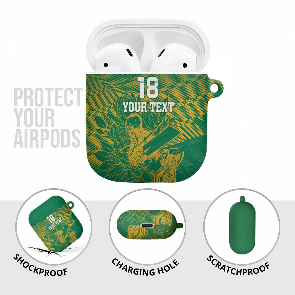 Cricket South Africa Custom AirPods Case Green Version Proteas