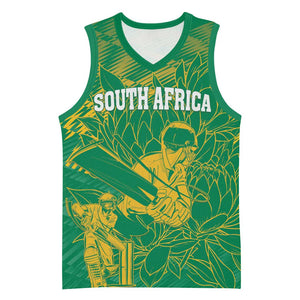 Cricket South Africa Custom Basketball Jersey Green Version Proteas LT18